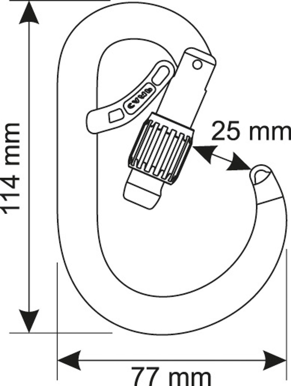 CORE BELAY LOCK - Gun metal - FIRST ASCENT